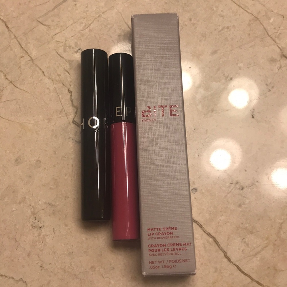 Sephora lip stain,lipstick,bite matte lip crayon